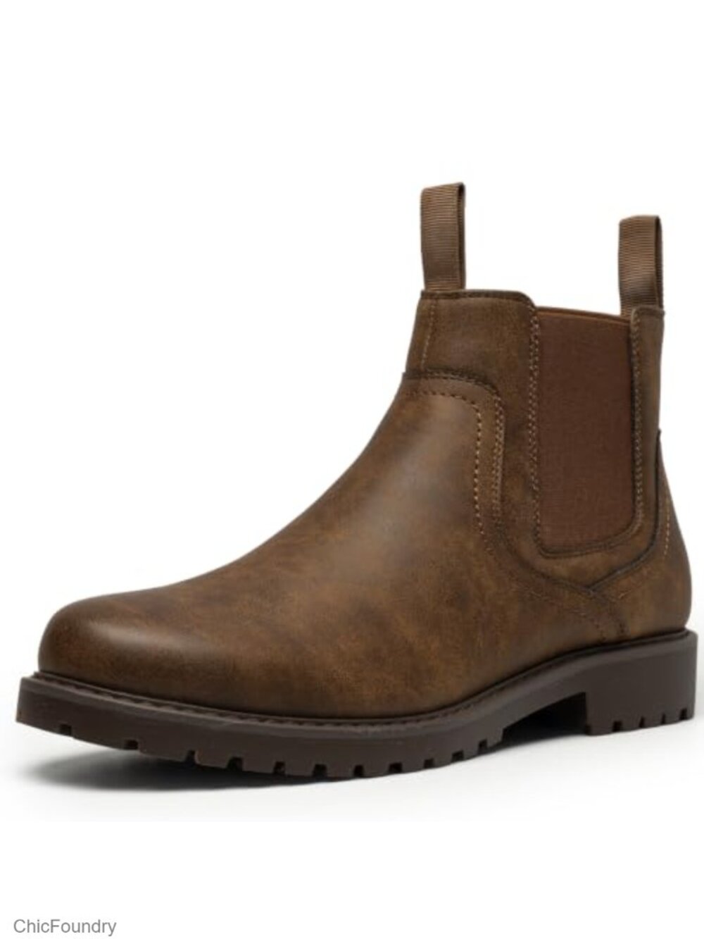 Men's Chelsea Boots PU Leather Ankle Casual Work Hiking Boots